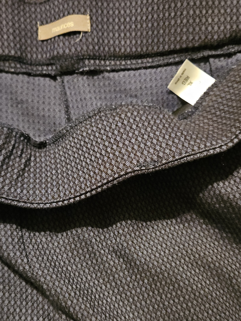 Maurices Women's Dark Textured Dress Pants - Black